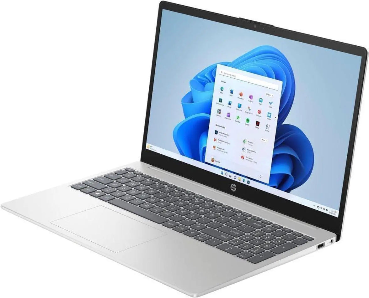 HP 15.6” HD Intel Processor N250 4GB RAM / 128GB UFS Intel UHD Graphics Win 11 Home Natural Silver 15-fd0094wm