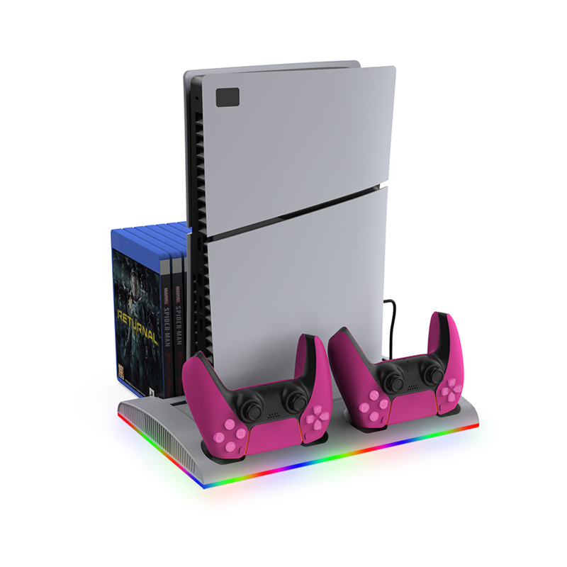 Hozkaii Multifunctional RGB Stand for PS5 Slim/Pro (White) HP5-5002