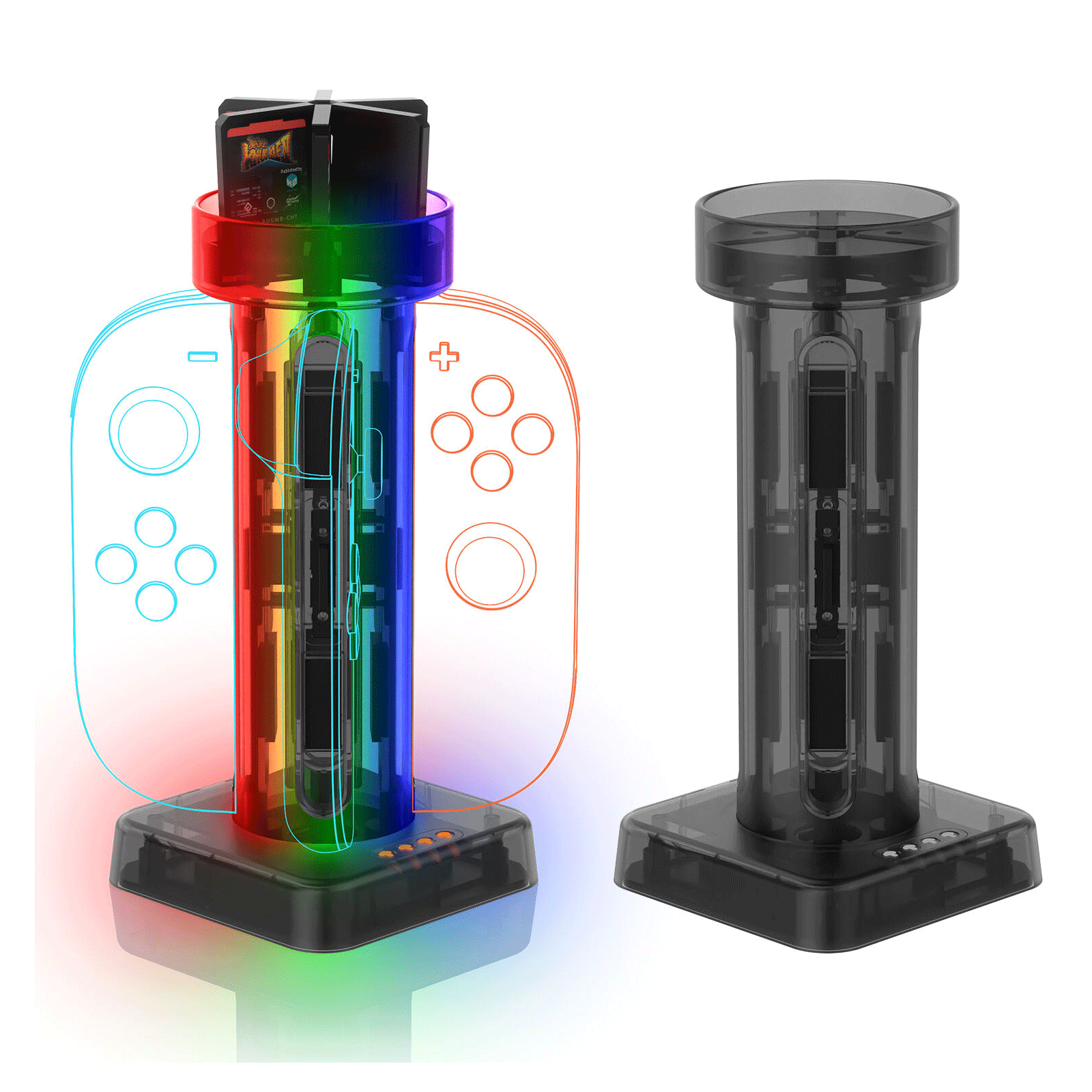 JYS-NS2279-V2 4 in 1 Charging Dock for Nintendo Switch 2 Joy-Con Controller Black