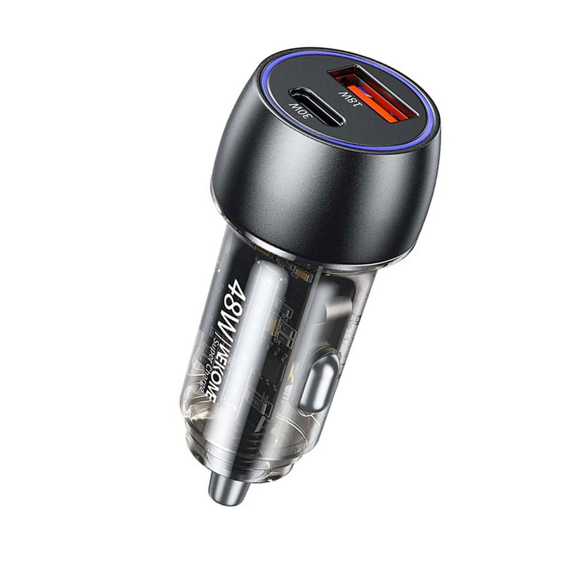 WEKOME 48W Transparent A+C Car Charger - WP-C53