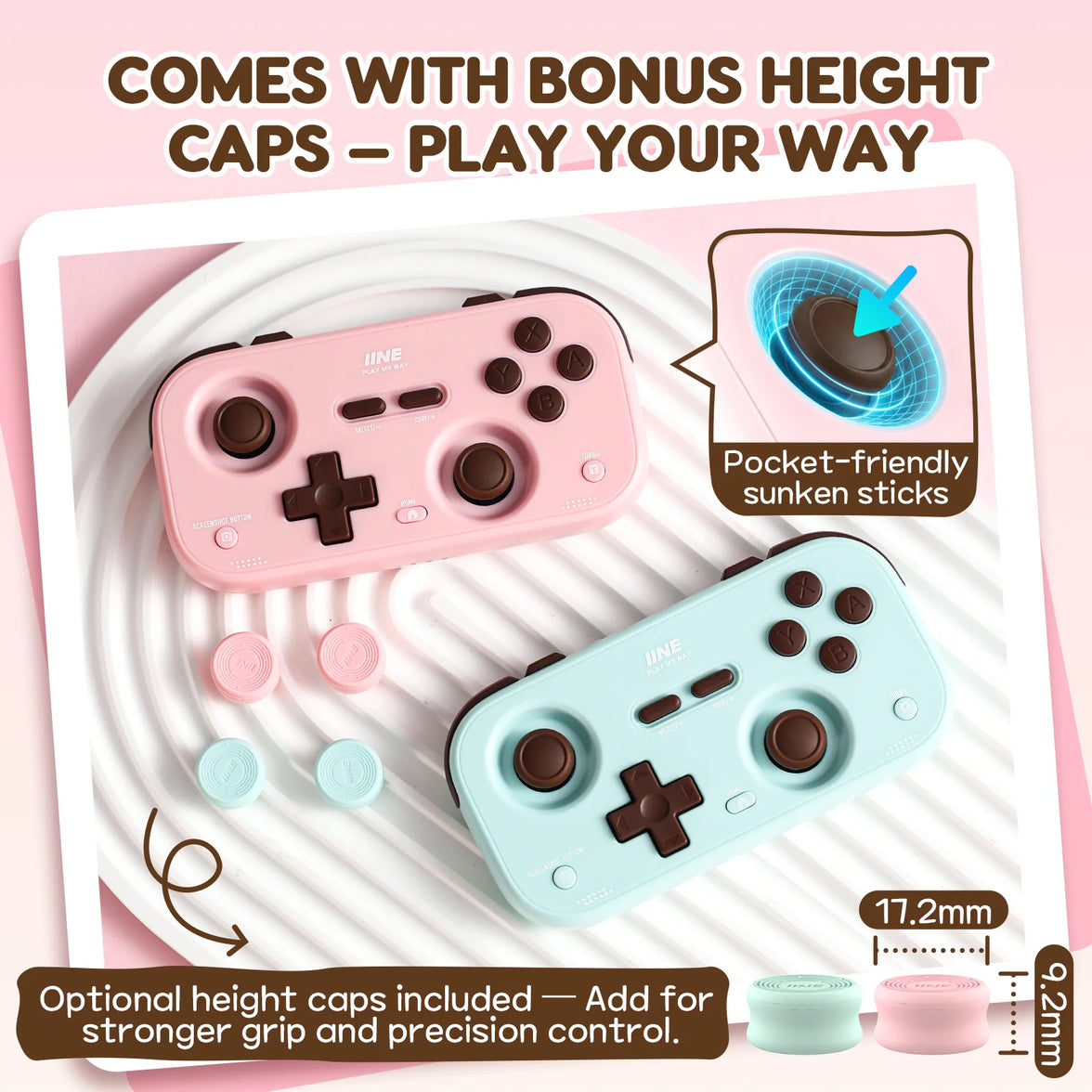 IINE Palm-Sized Retro Chronos Controller