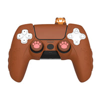 IINE Red Panda Silicone Protective Case for PS5 Controller (Brown) (L990)