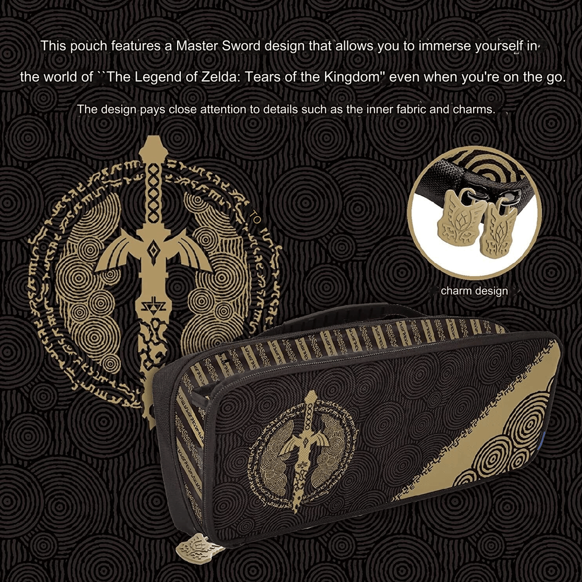 Hori Wide Cargo Pouch The Legend Of Zelda Tears Of The Kingdom for Switch V2/OLED NSW-435A