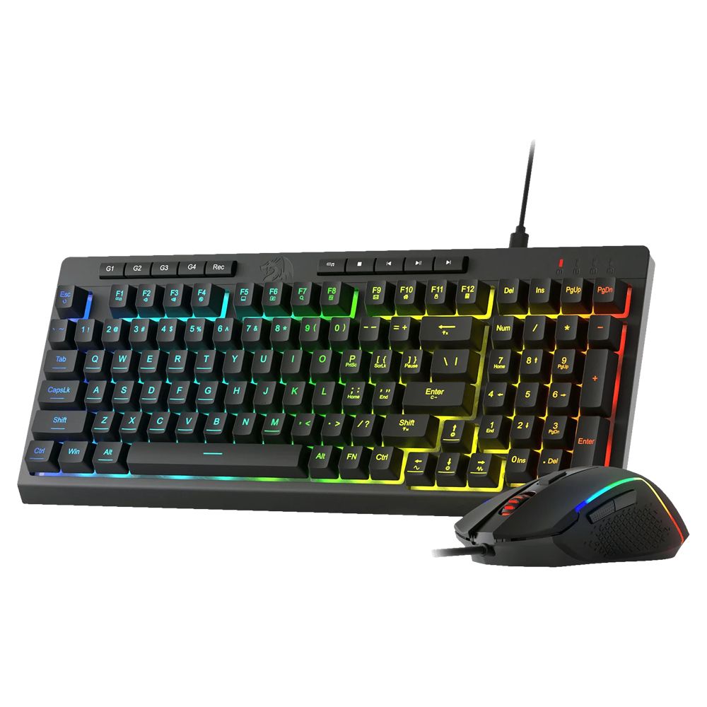 Redragon S141 RYLO Combo Wired Gaming Keyboard & Mouse Bundle