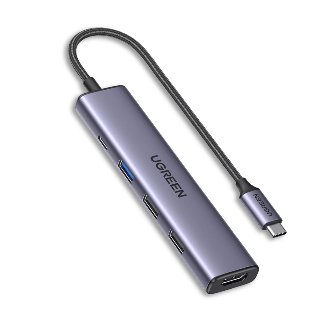 UGREEN USB-C 5-in-1 Port Hub (Space Gray) [CM478/15495]