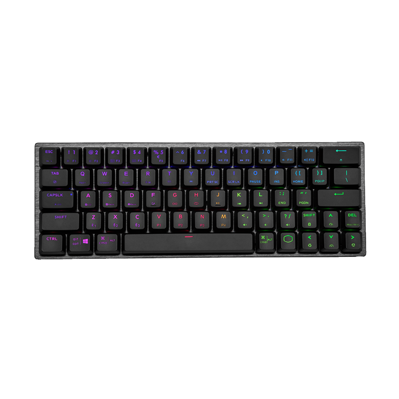 Cooler Master SK622 Wireless 60% Mechanical Keyboard Black With Low Profile Black- Red Switches