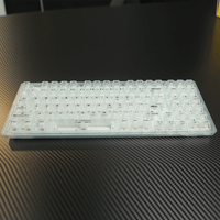 E-Yooso Z-94 Single Light 94 Keys Hot Swappable Mechanical Keyboard Transparent Light Green Linear [White Switch]