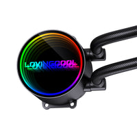Lovingcool LC-W120-D 120mm ARGB Liquid Cooler with Temp Screen (White)