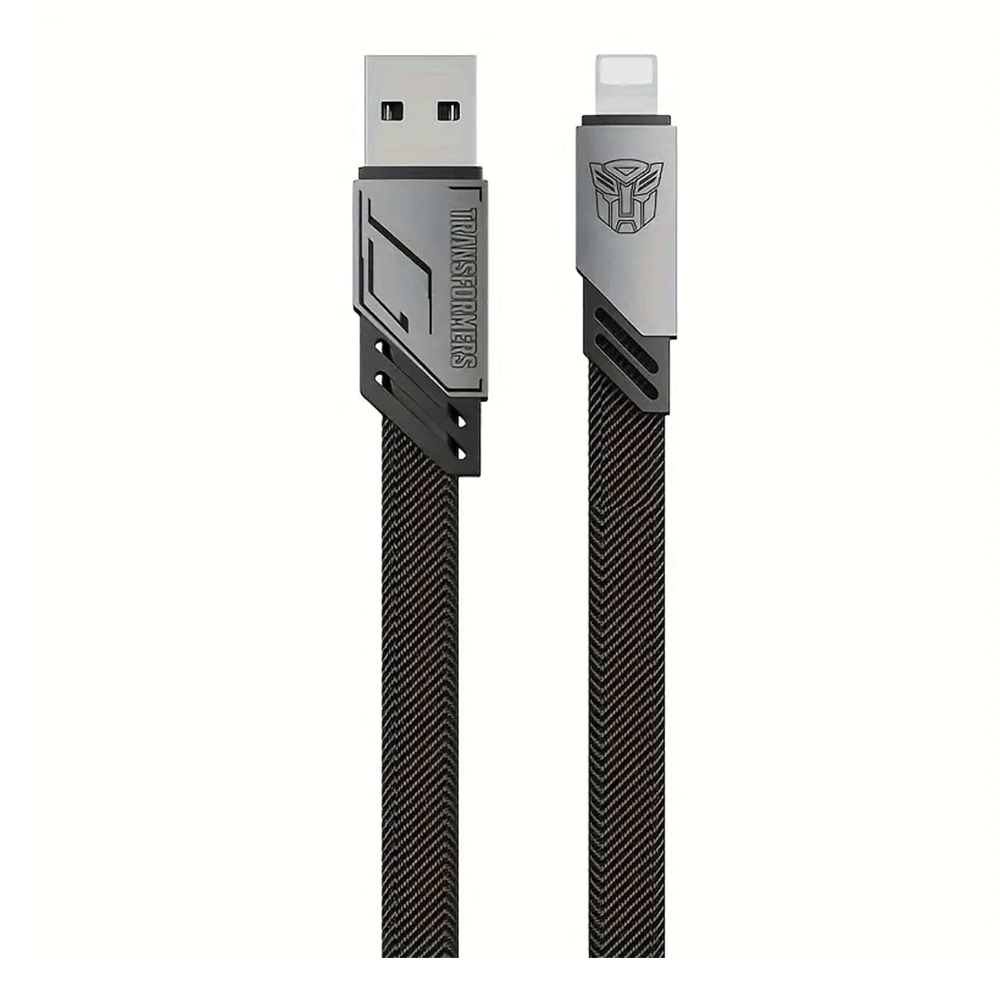 Transformers TF-A10 Braided Charging Lightning Cable Black