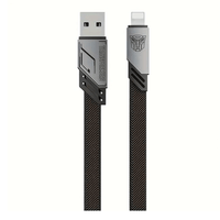 Transformers TF-A10 Braided Charging Lightning Cable Black