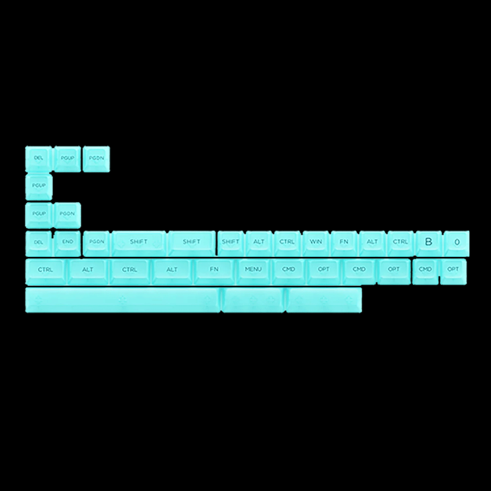 AKKO Clear Mint Transparent Keycaps Set ASA 155 Keys