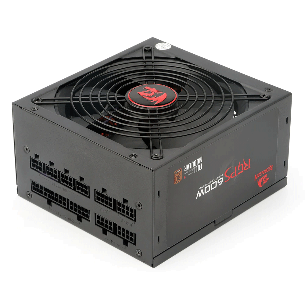 Redragon GC-PS0003 RGPS-600W 80+ Bronze Full Modular ATX Gaming PC Power Supply