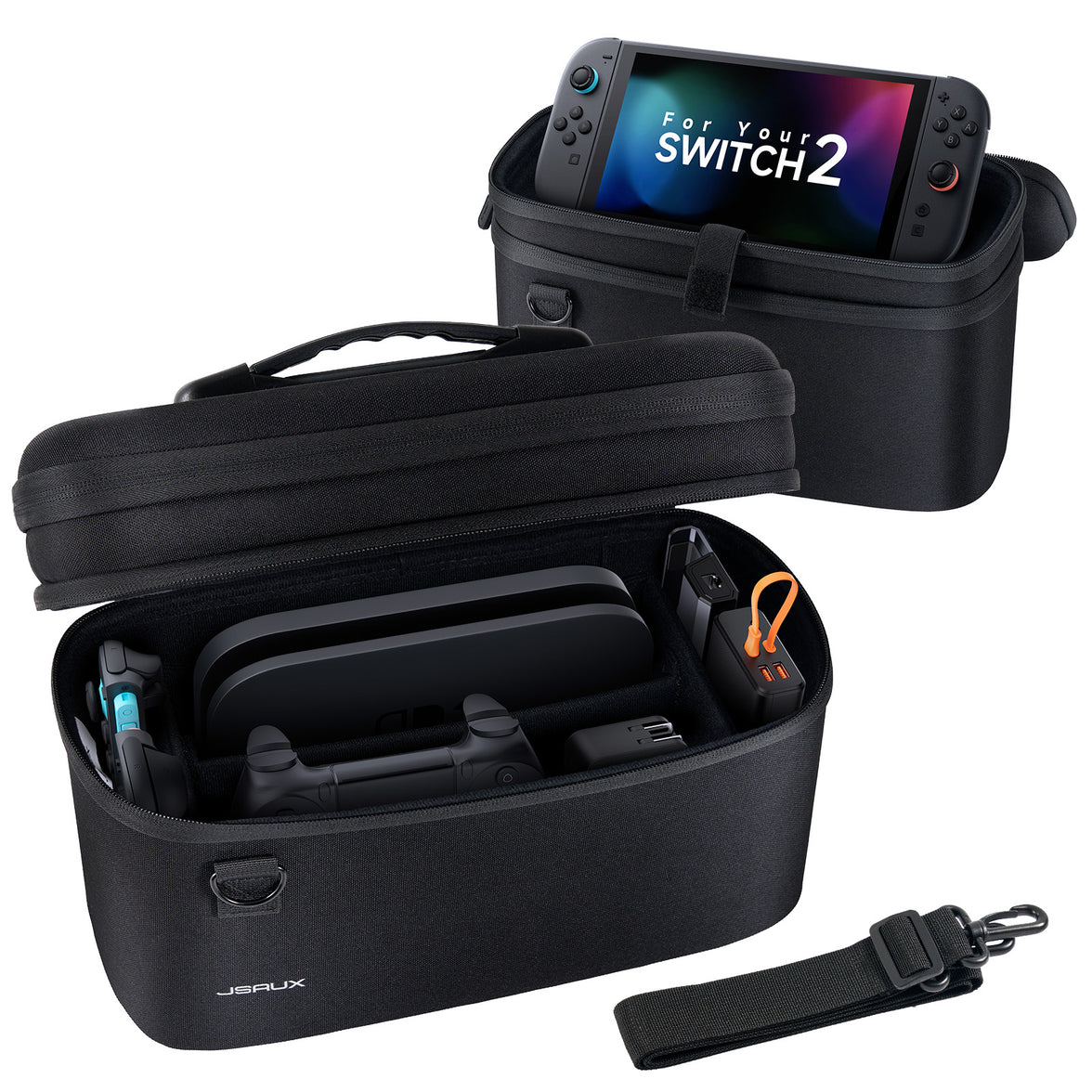 Jsau JSAUX All-in-One Travel Storage Carrying Case For Nintendo Switch 2 BG