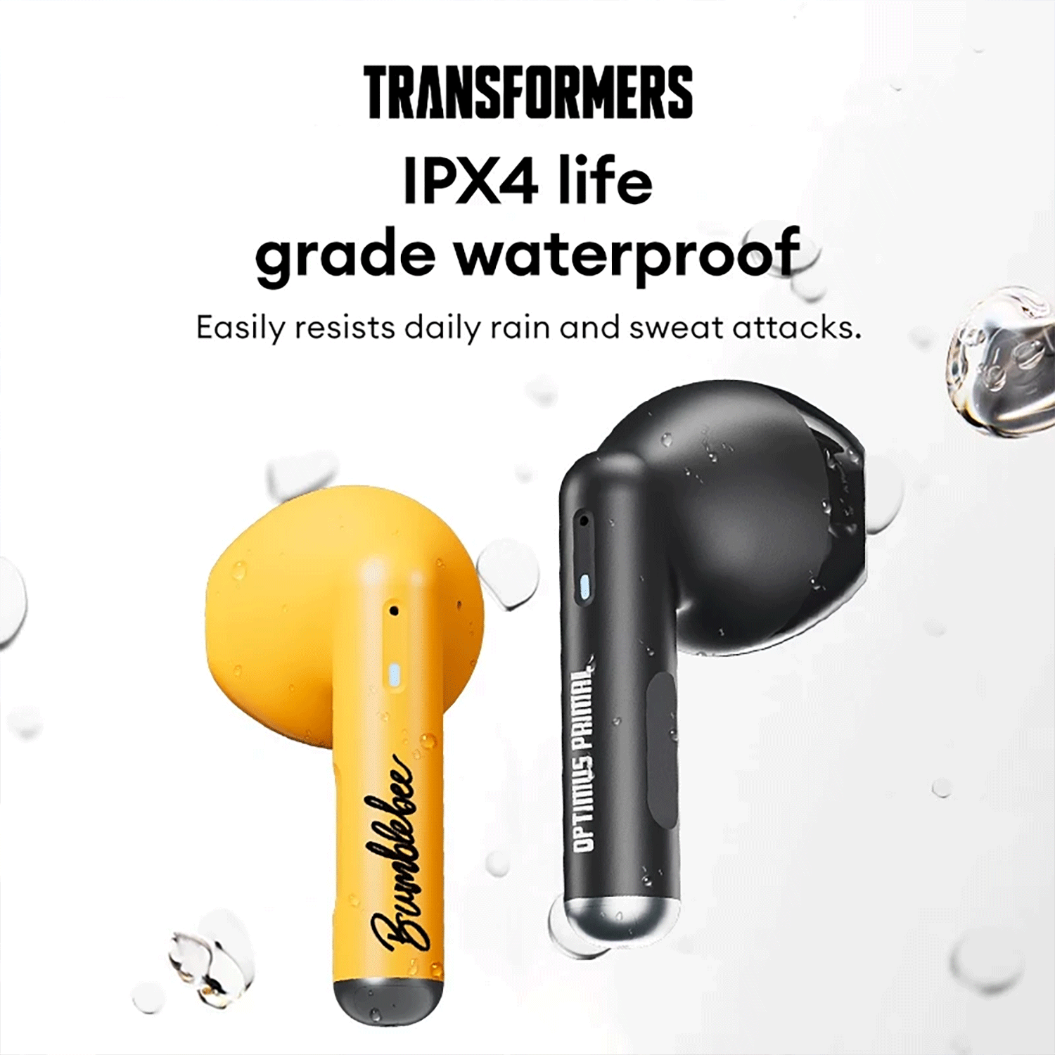 Transformers TF-T28 Bluetooth Earphone Smart Touch Waterproof with Mic Bluetooth