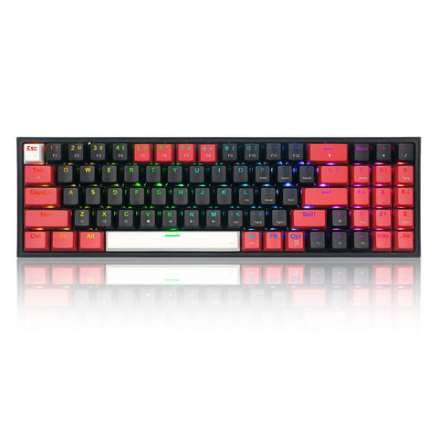 Redragon Pollux RGB 78 Keys Mechanical Gaming Keyboard Blk-Red-White Red Switch (K628RGB-BRW)