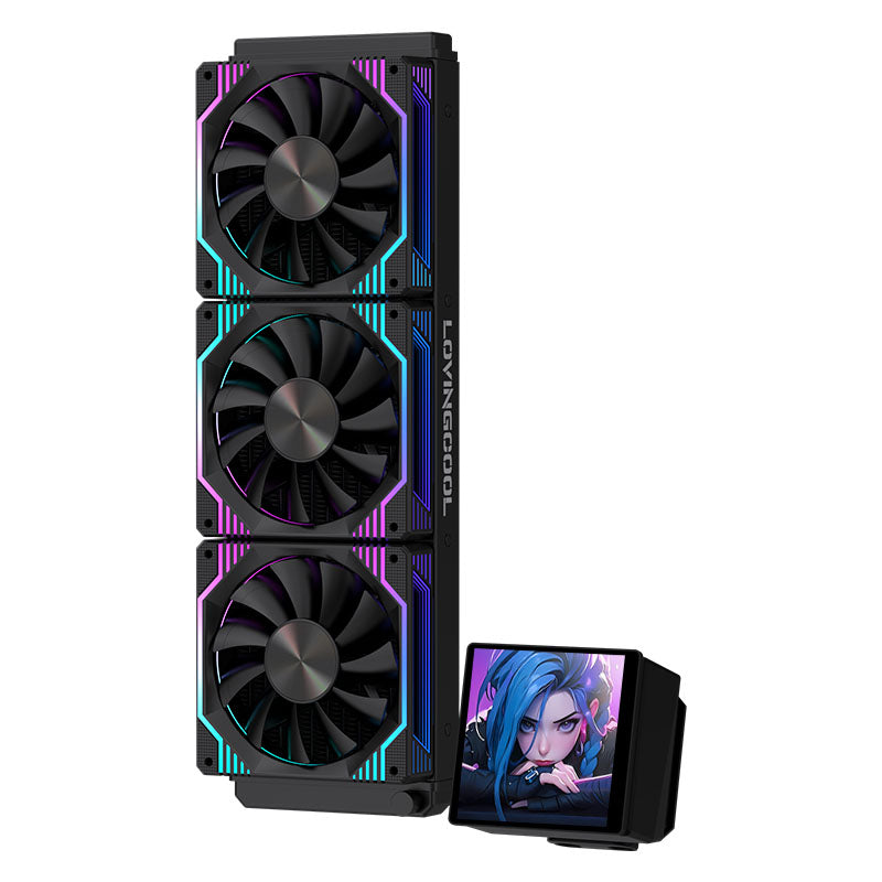 Lovingcool 360mm ARGB Liquid Cooler with LCD Screen