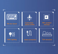 Darmoshark Top98 RGB Wired Gaming Keyboard