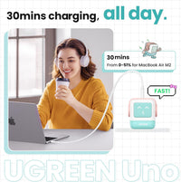 UGREEN Mini Robot 65W 3-Port PD GAN Fast Charger