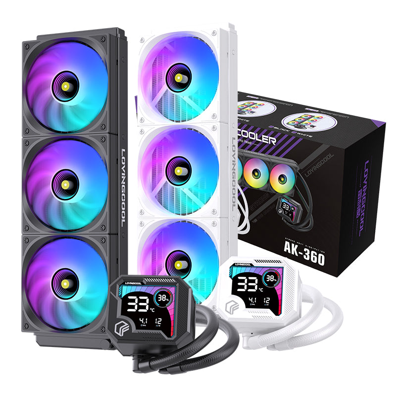 Lovingcool 360mm ARGB Liquid Cooler with Temp Screen