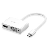 UGREEN Type C To HDMI+VGA Converter (White) [MM123/30843]