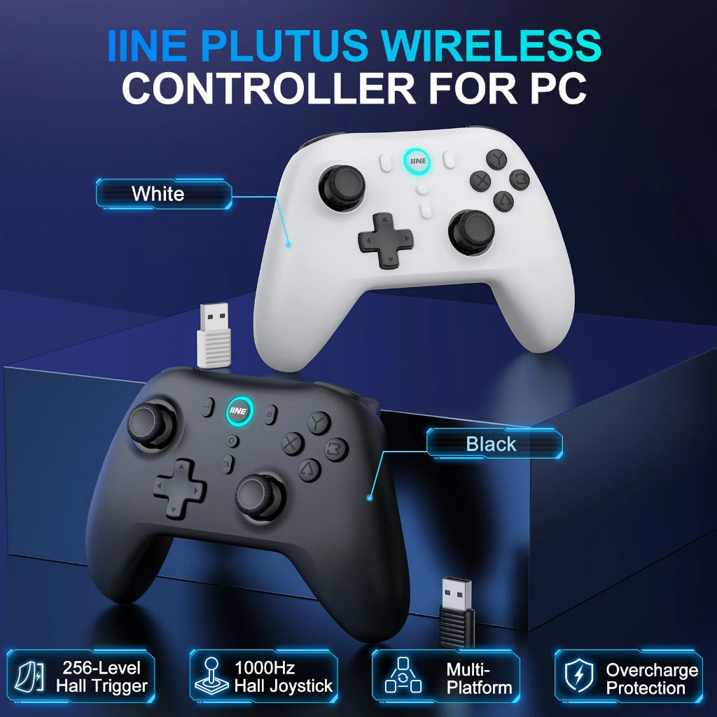 IINE Plutus Wireless Controller for PC (Black) (L983)