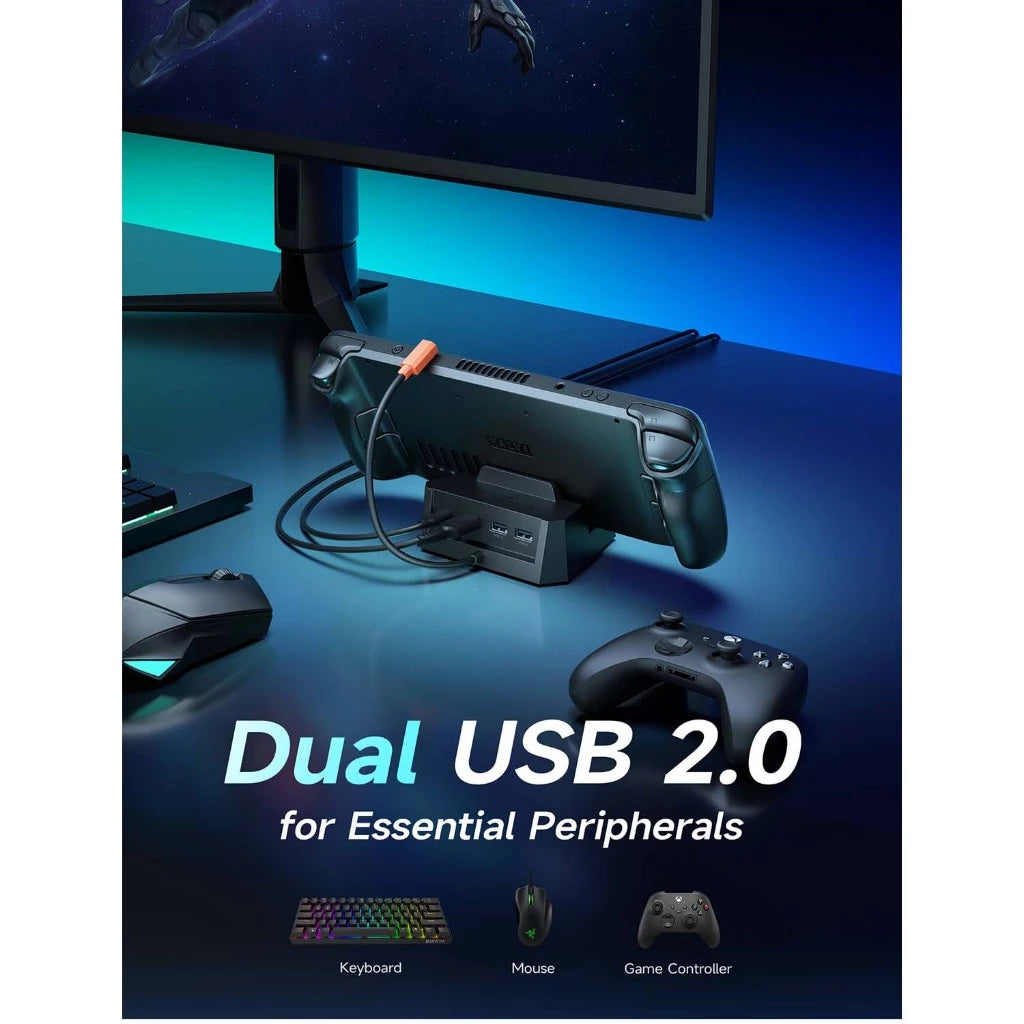 JSAUX 4-in-1 Docking Station for Steam Deck / ROG Ally / Legion Go HB050