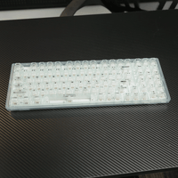 E-Yooso Z-94 Single Light 94 Keys Hot Swappable Mechanical Keyboard Transparent Light Green Linear [White Switch]