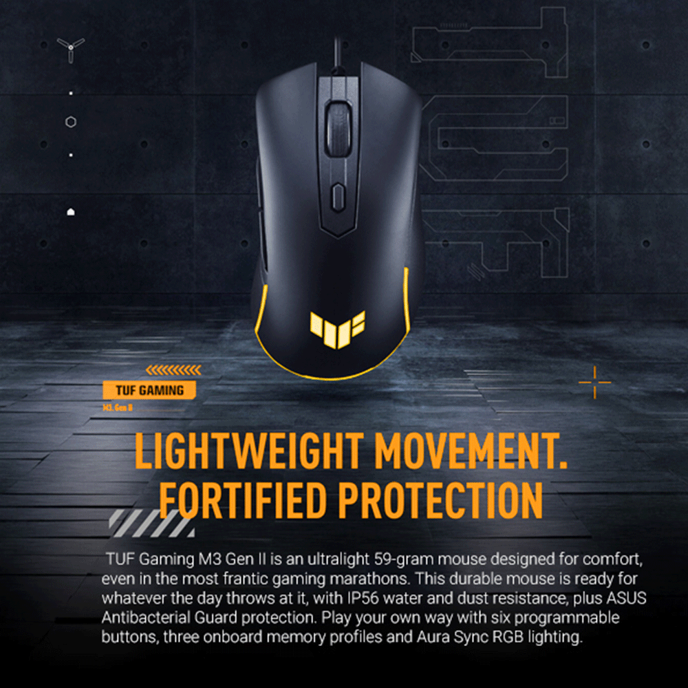 ASUS TUF Gaming Mouse M3 Gen II Wired