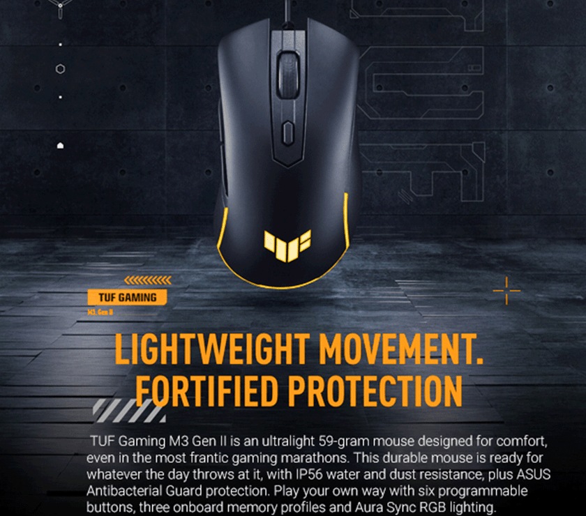 ASUS TUF Gaming Mouse M3 Gen II Wired