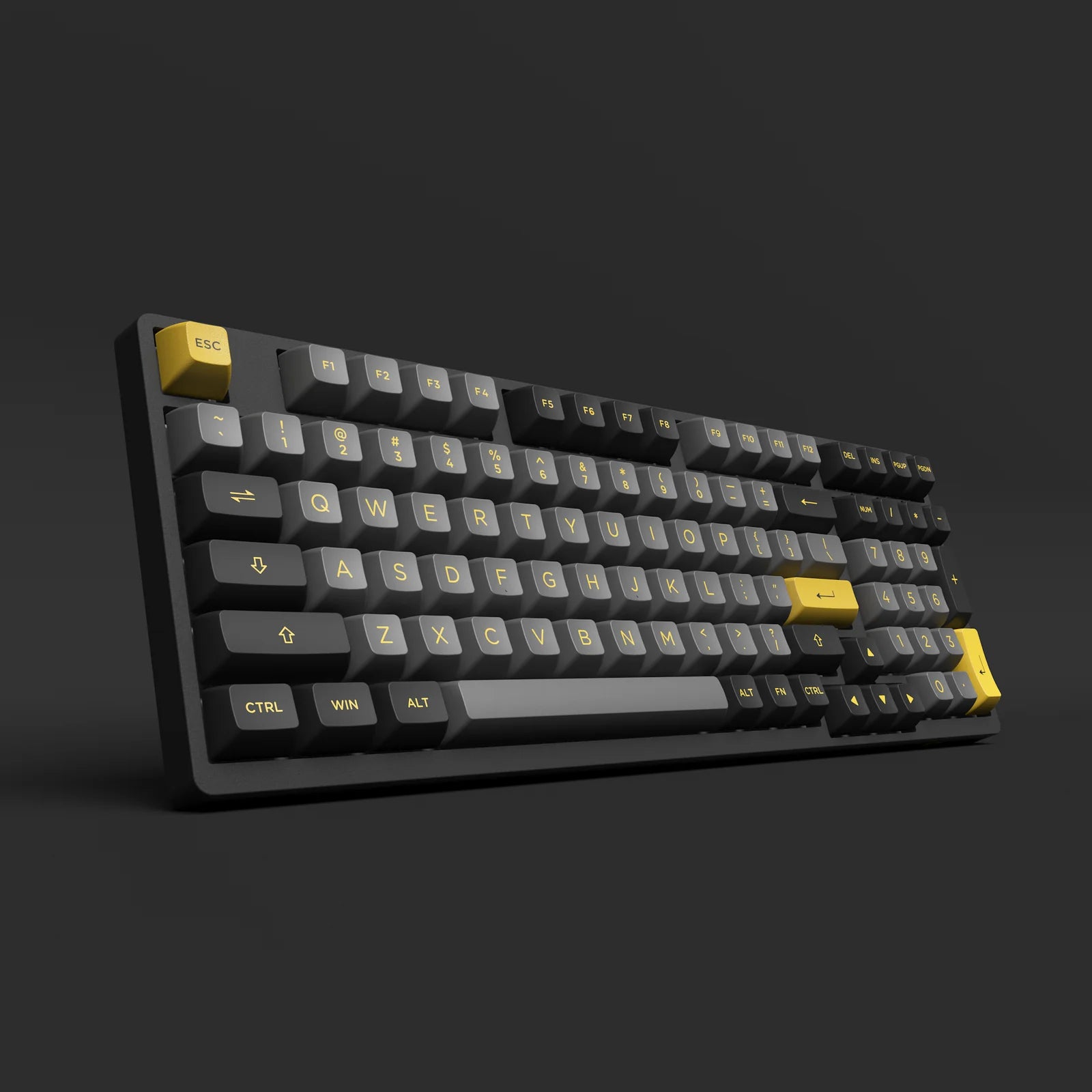 Akko Black & Gold 3098B Plus Multi-Mode Hot-Swappable Mechanical Keyboard (Akko V3 Cream Yellow Pro)