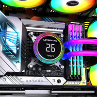 Lovingcool LC-B240-R 240mm ARGB Liquid Cooler with Temp Screen (Black)