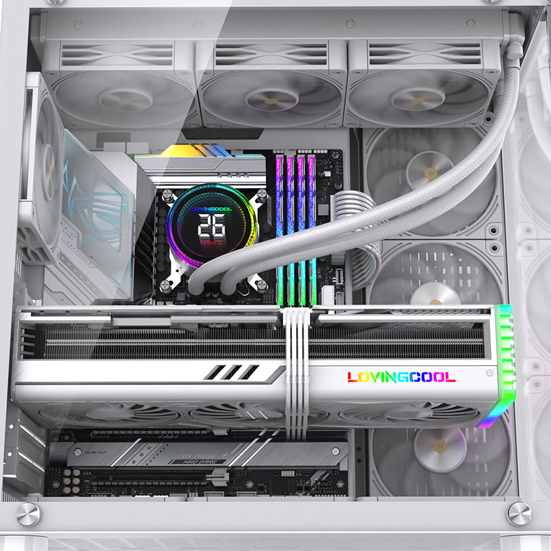 Lovingcool 240mm ARGB Liquid Cooler with Temp Screen