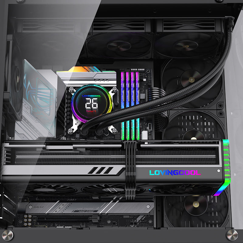Lovingcool 240mm ARGB Liquid Cooler with Temp Screen