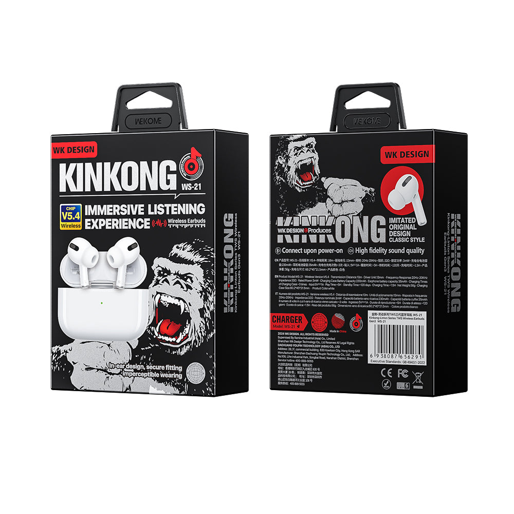 WEKOME Liton Series TWS Wireless Earpods (White) WS-21