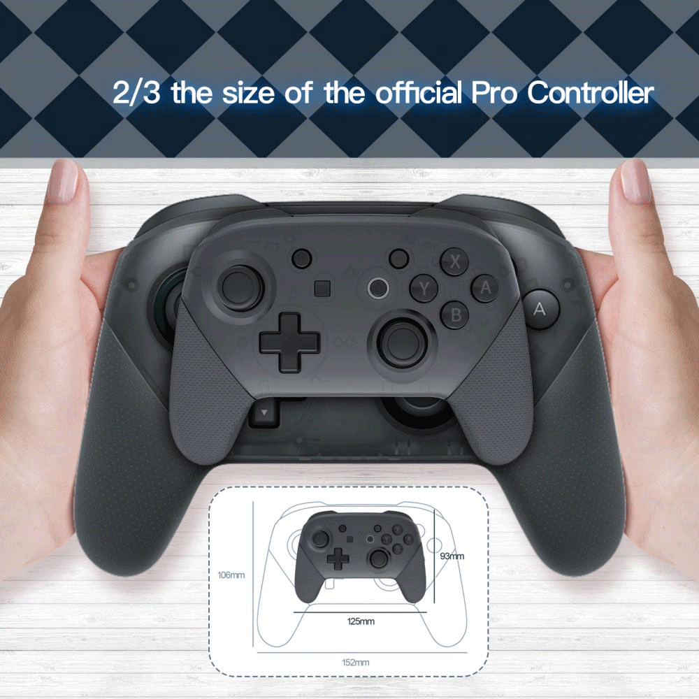 JYS Wireless Mini Pro Controller for Nintendo Switch [Classic Black] [NS237]