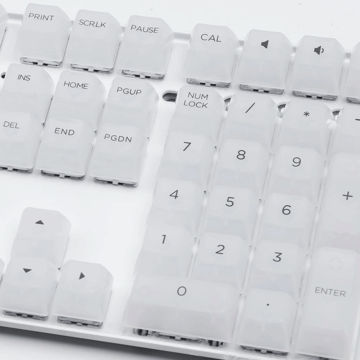 AKKO Clear Full Transparent Keycaps Set ASA 155 Keys