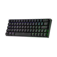 Cooler Master SK622 Wireless 60% Mechanical Keyboard Black With Low Profile Black- Red Switches