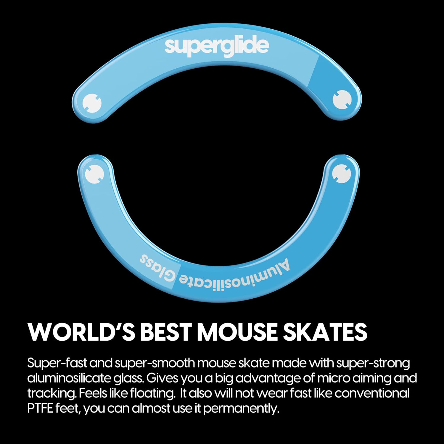 Pulsar Superglide Glass Skates for Logitech G703/G604/G403