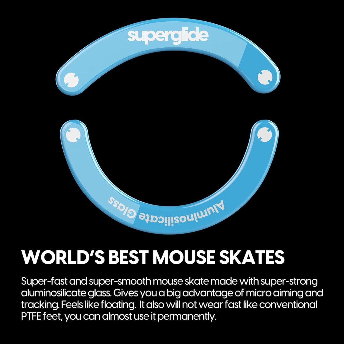Pulsar Superglide Glass Skates for Logitech G703/G604/G403