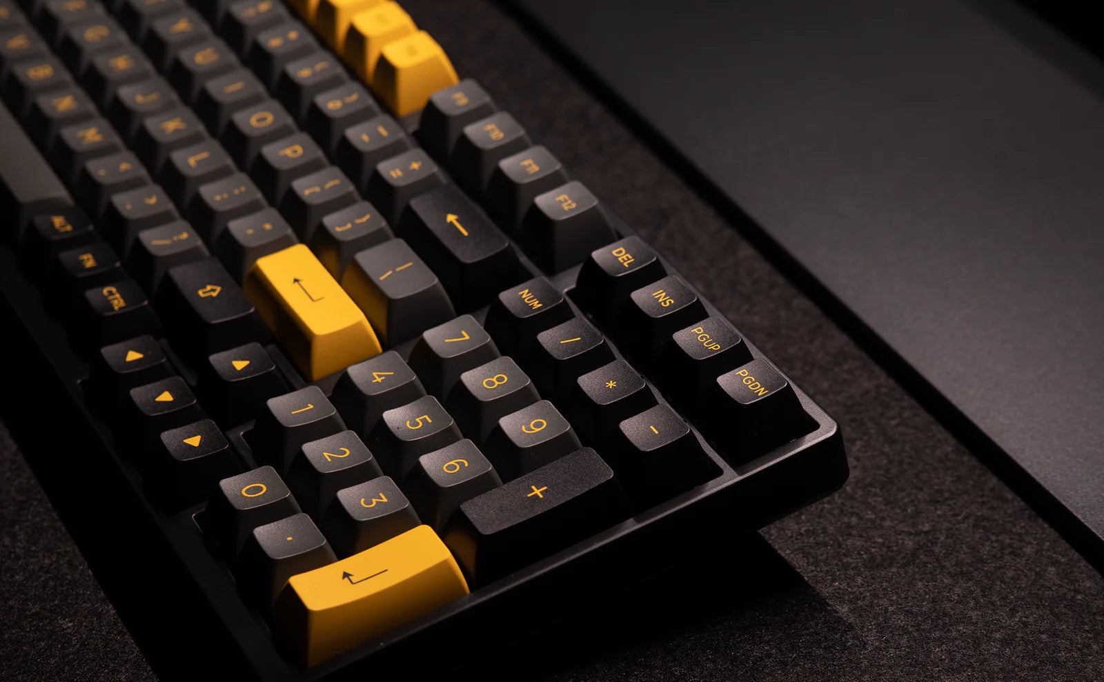 Akko Black & Gold 3098B Plus Multi-Mode Hot-Swappable Mechanical Keyboard (Akko V3 Cream Yellow Pro)