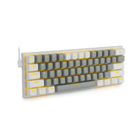 E-Yooso Z-11 RGB 61Keys Hot Swappable Mechanical Keyboard Grey/White (Red Switch)