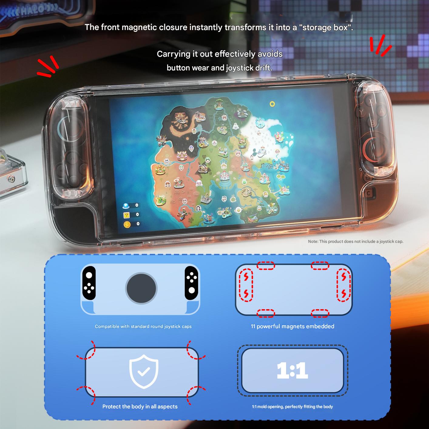 IINE Magnetic Protective Case for Nintendo Switch 2 L1225