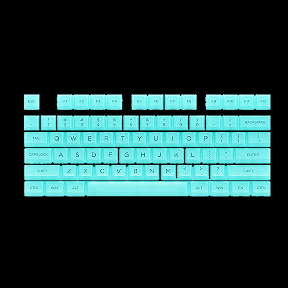 AKKO Clear Mint Transparent Keycaps Set ASA 155 Keys