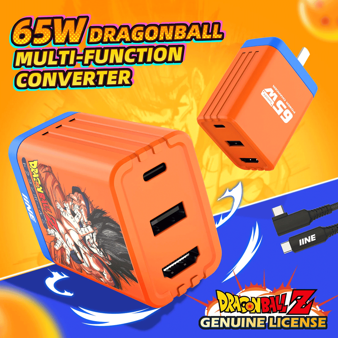IINE 65W Multifunctional Charger Dragon Ball [L849] [L850]