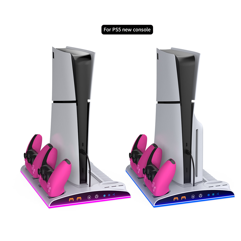 Hozkaii Multifunctional RGB Stand for PS5 Slim/Pro (White) HP5-5002