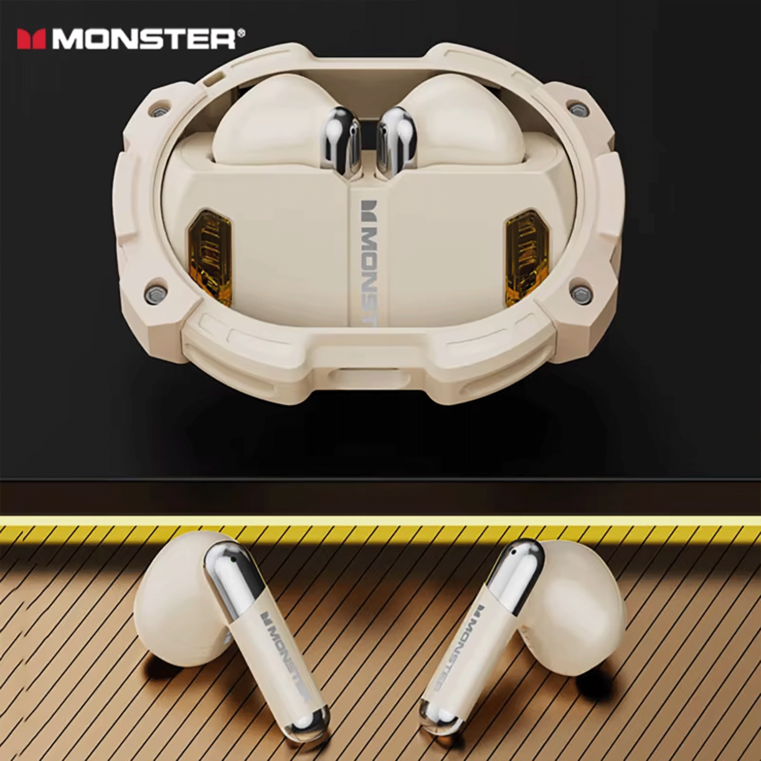 Monster Airmars XKT10 PRO TWS Earphones Wireless Bluetooth with Mic HiFi