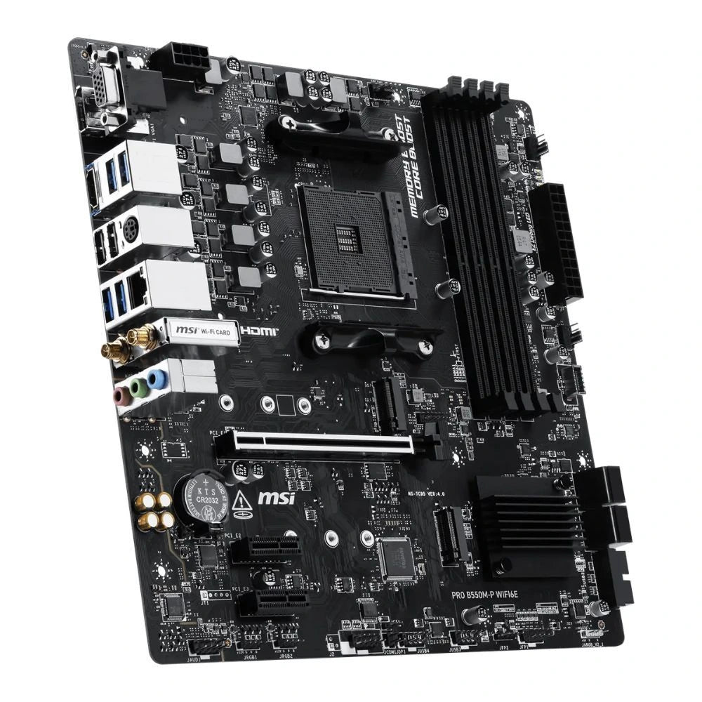 MSI PRO B550M-P Wifi6E DDR4 mATX Motherboard