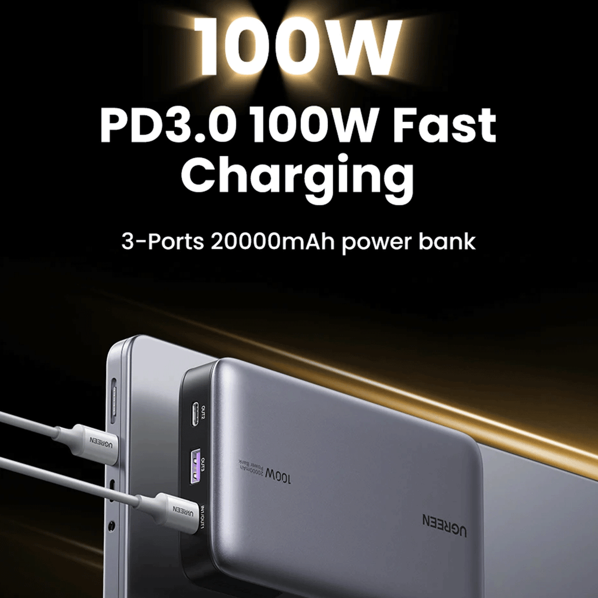 UGREEN 20000mAh 100W Powerbank [PB207/25188]