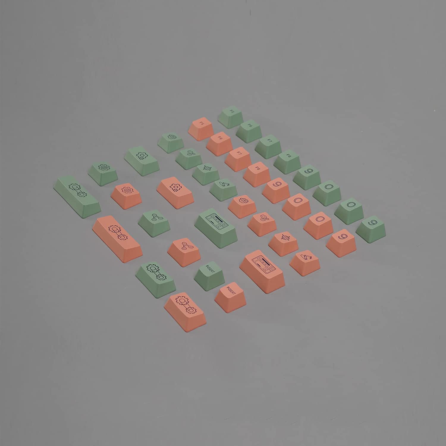 AKKO 9009 Retro R2 Industrial Style Novelty Keycaps (38-Key)