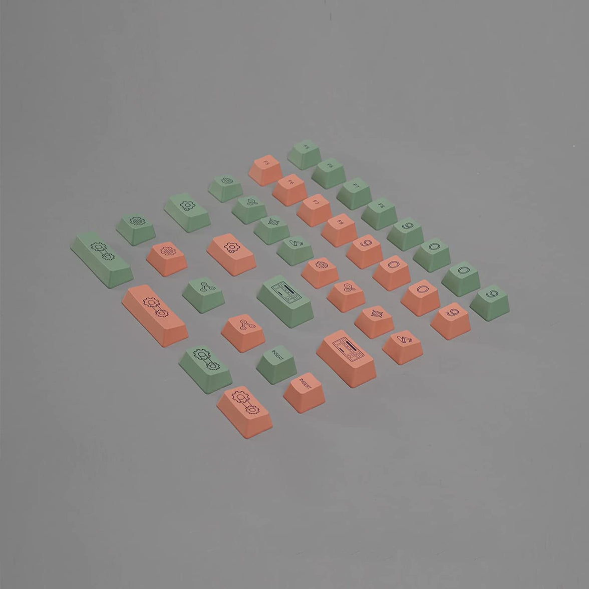 AKKO 9009 Retro R2 Industrial Style Novelty Keycaps (38-Key)